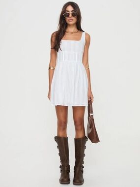 princess polly archetype dress Princess Polly Archetype Mini Dress Blue Stripe